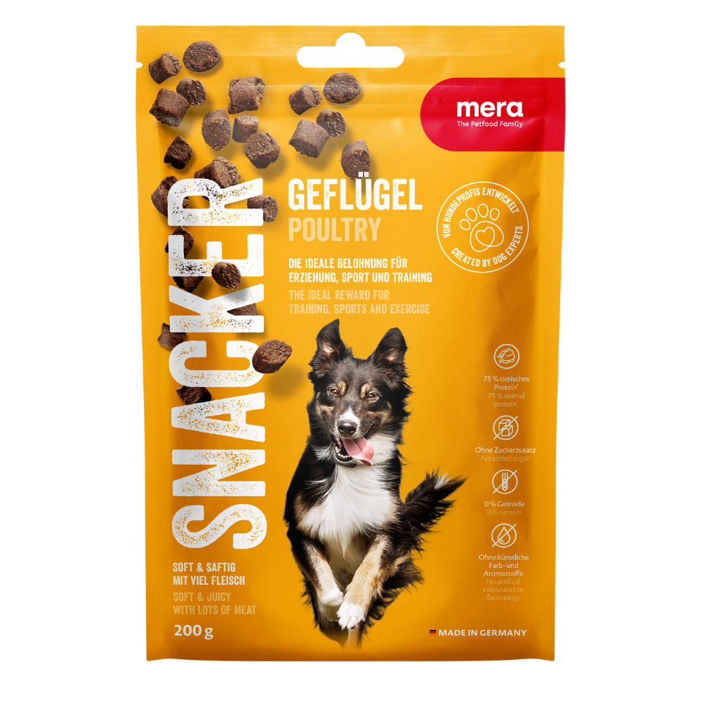 mera Snacker Geflügel Hundeleckerlies 200 g