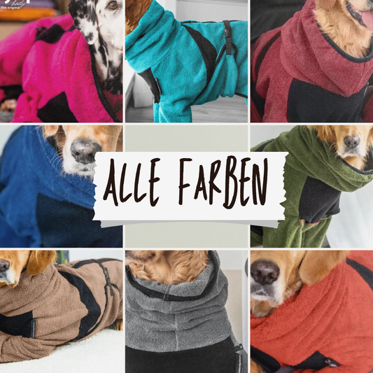 Hundebademantel mit Beinen Dryup Body Zip.Fit STANDARD