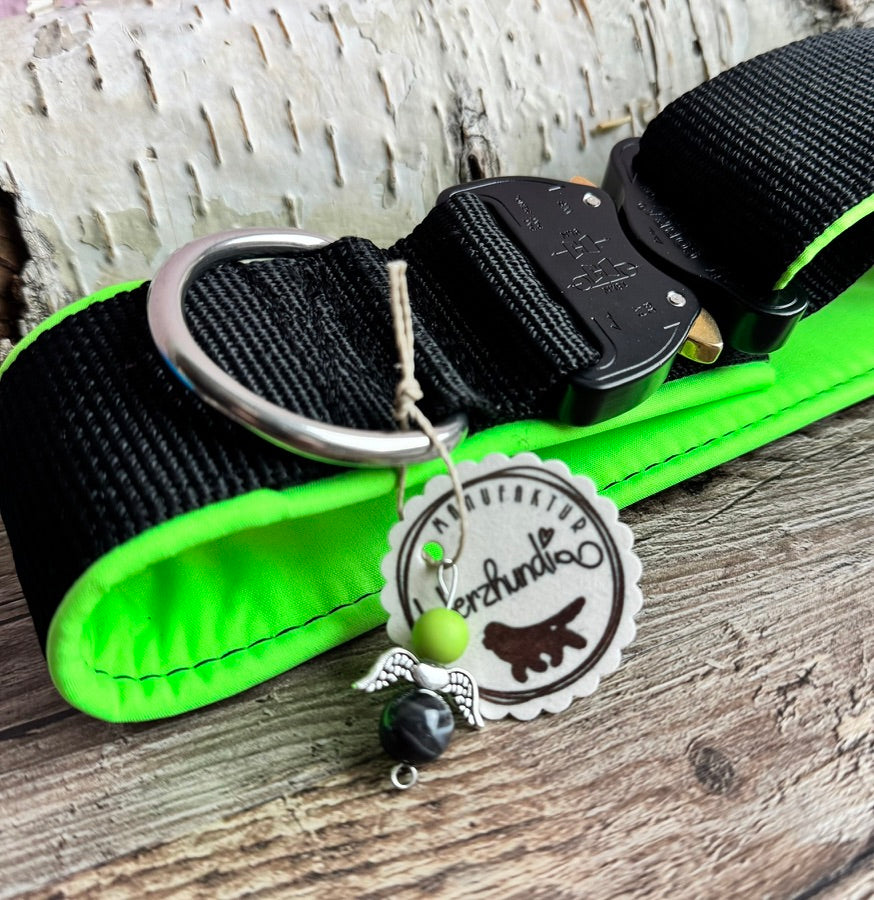 Hundehalsband mit original AustriAlpin COBRA® Verschluss & Bestickung