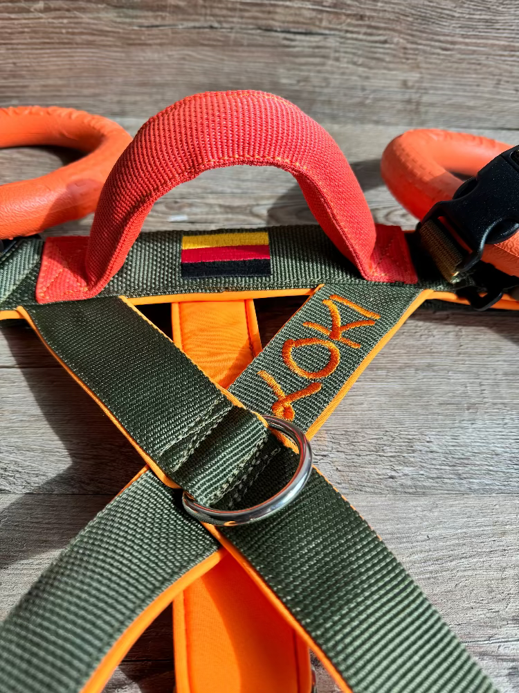 Wasserarbeitsgeschirr-oliv-orange