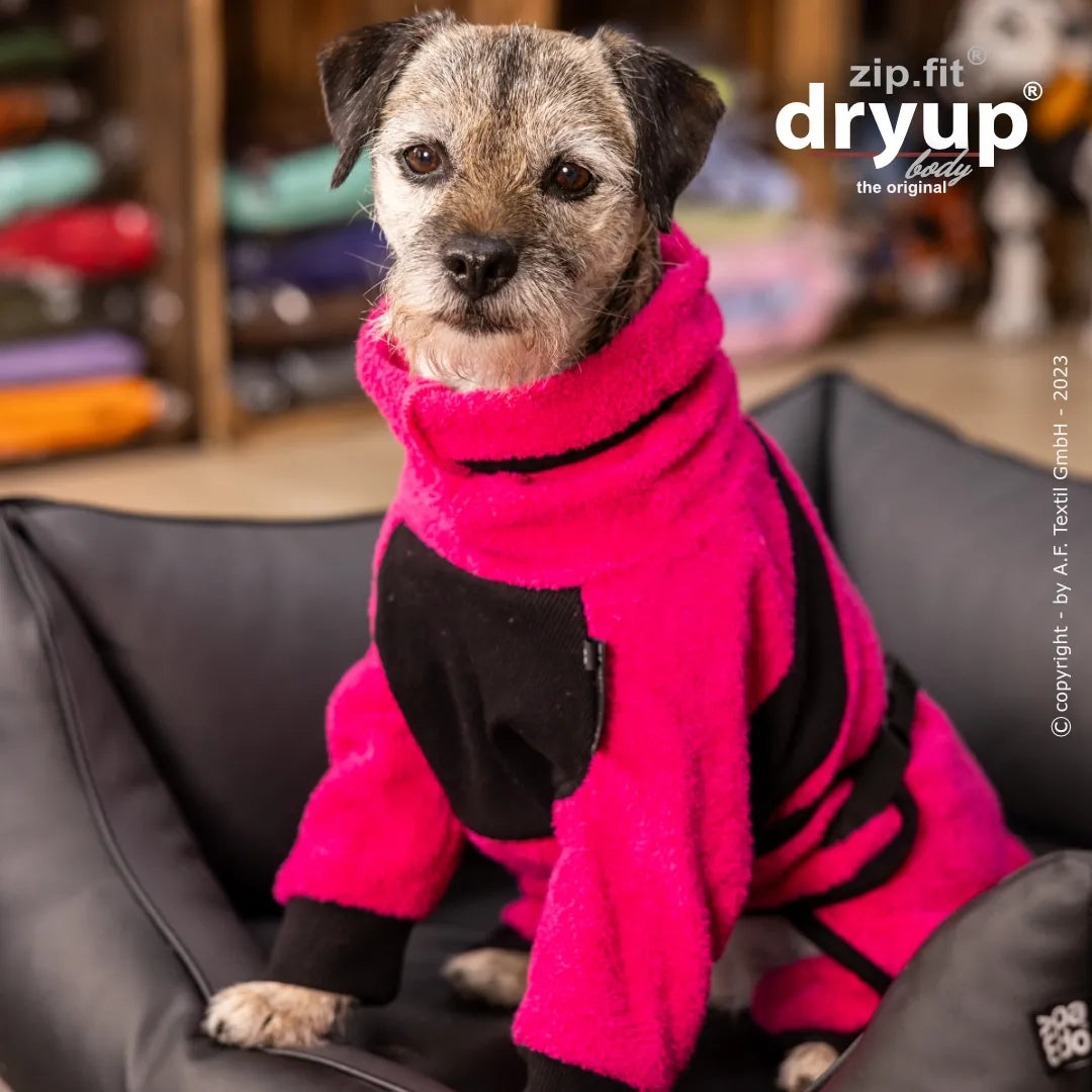Hundebademantel dryup zip.fit body pink