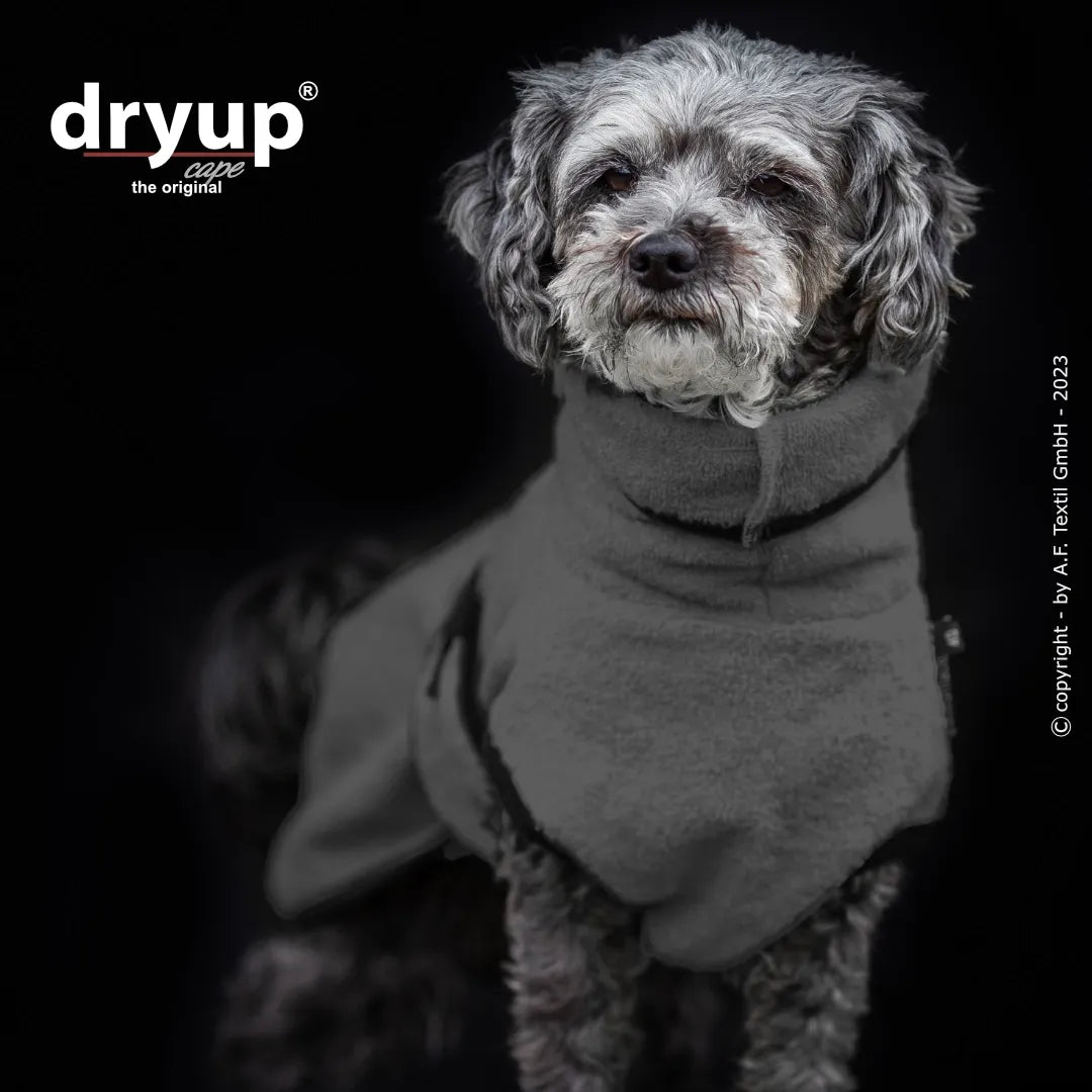 Hundebademantel Dryup Cape MINI grau