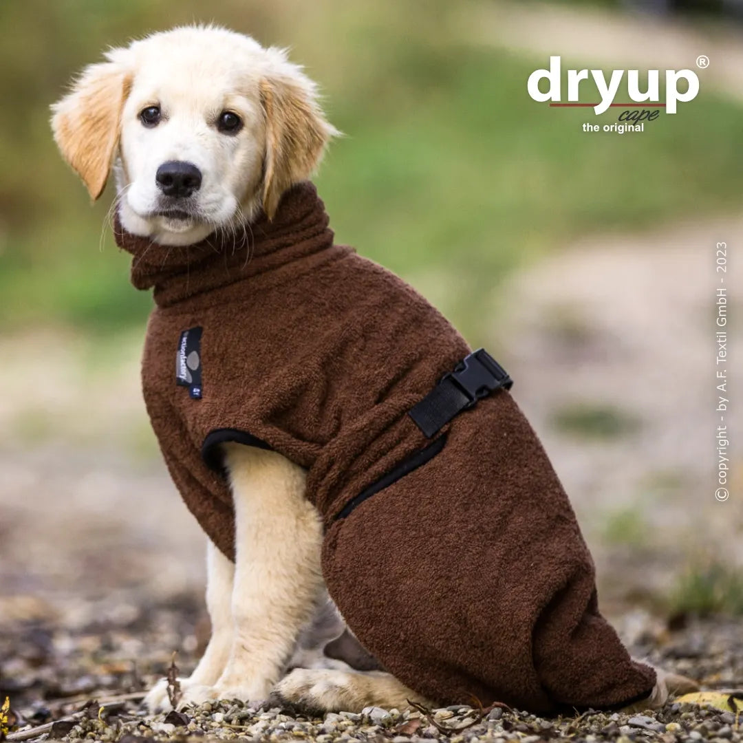 Hundebademantel Dryup Cape MINI braun