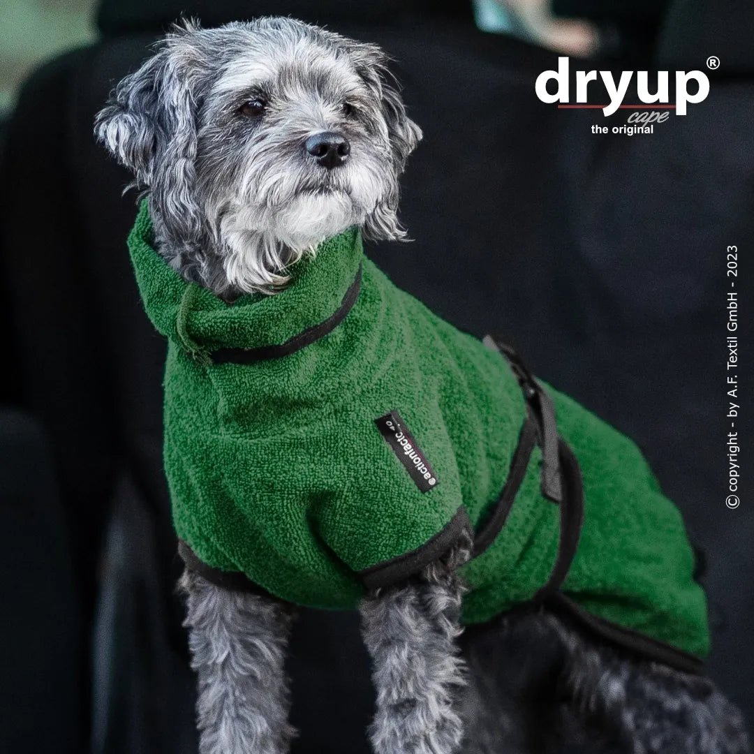Hundebademantel Dryup Cape MINI darkgreen