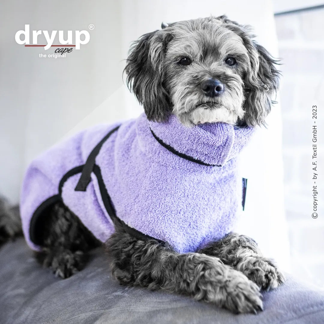 Hundebademantel Dryup Cape MINI lavendel