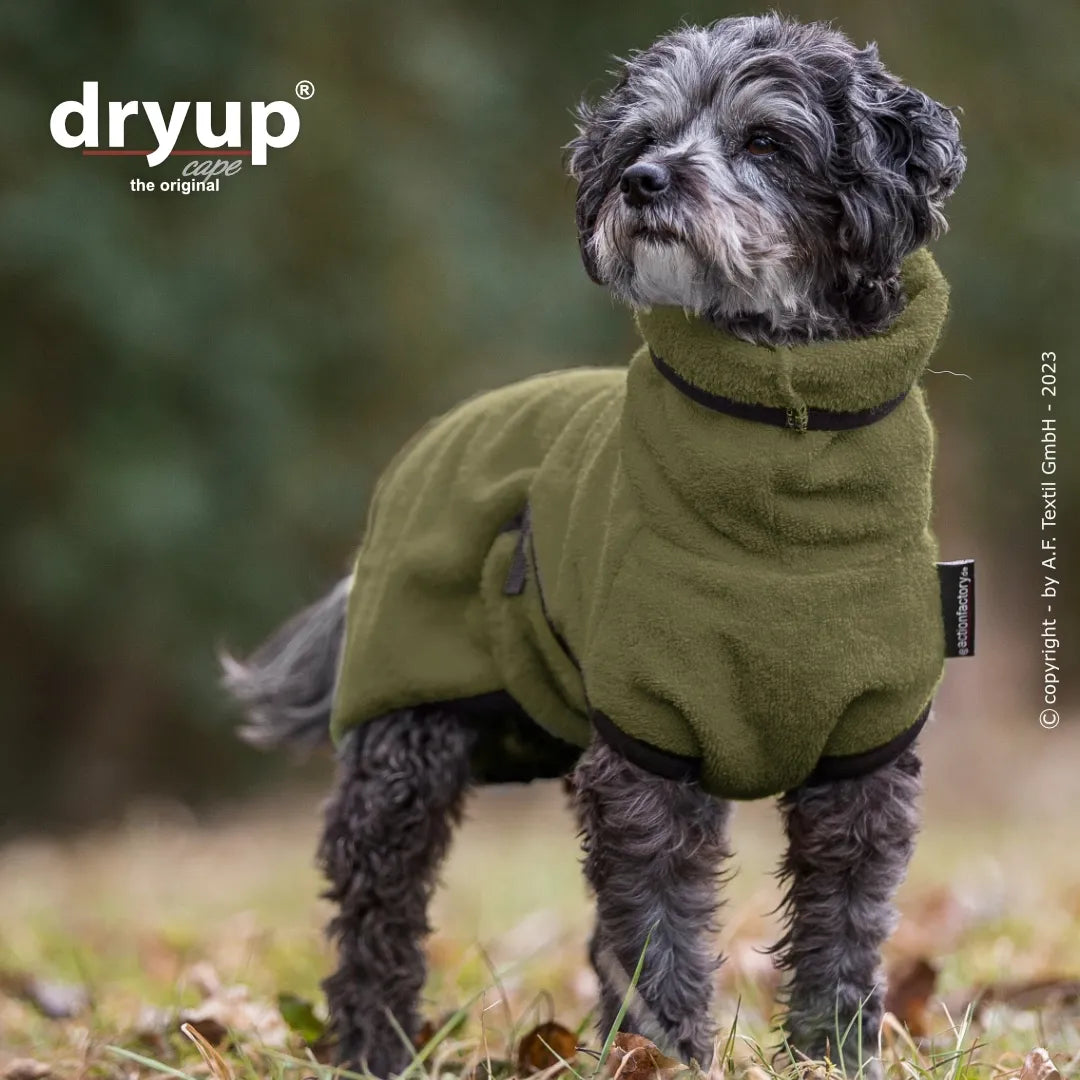 Hundebademantel Dryup Cape MINI moos