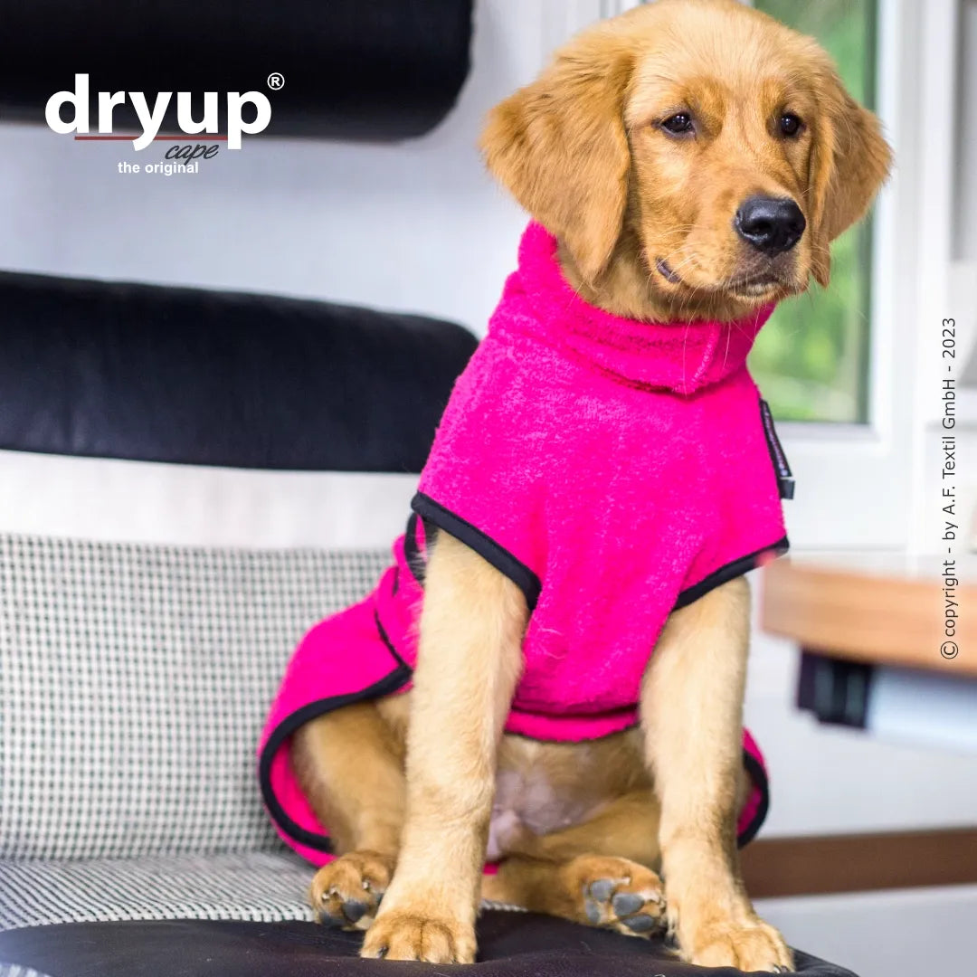 Hundebademantel Dryup Cape MINI pink