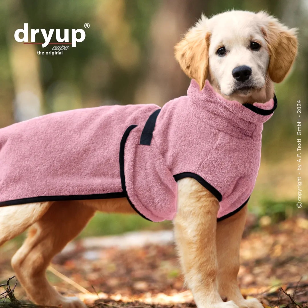 Hundebademantel Dryup Cape MINI rosa