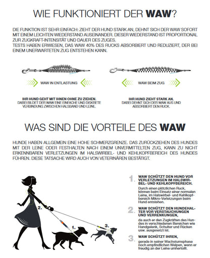 WAW Easy Dog Walk Ruckdämpfer f. Hundeleinen