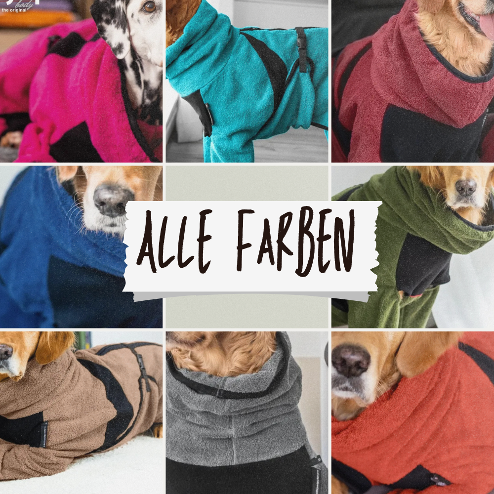Hundebademantel mit Beinen Dryup Body Zip.Fit STANDARD